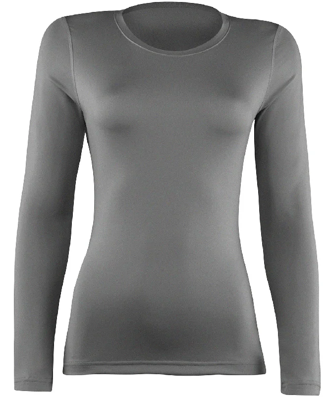 Heather Grey - Women's Rhino baselayer long sleeve