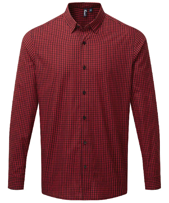 Black/Red - Maxton check long sleeve shirt