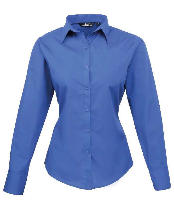 Royal* - Women's poplin long sleeve blouse