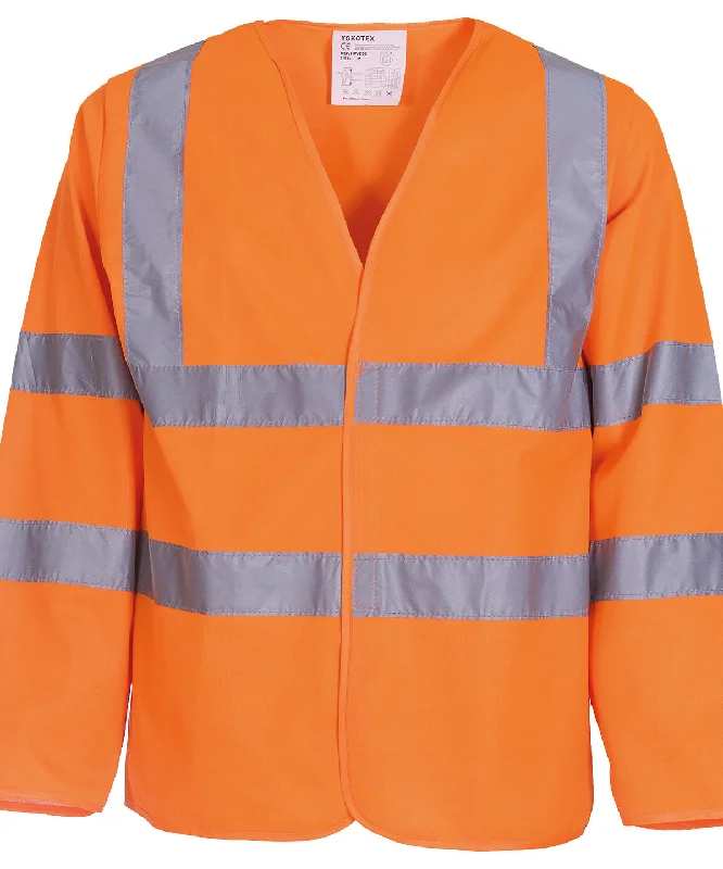 Orange - Hi-vis long sleeve waistcoat (HVJ200)