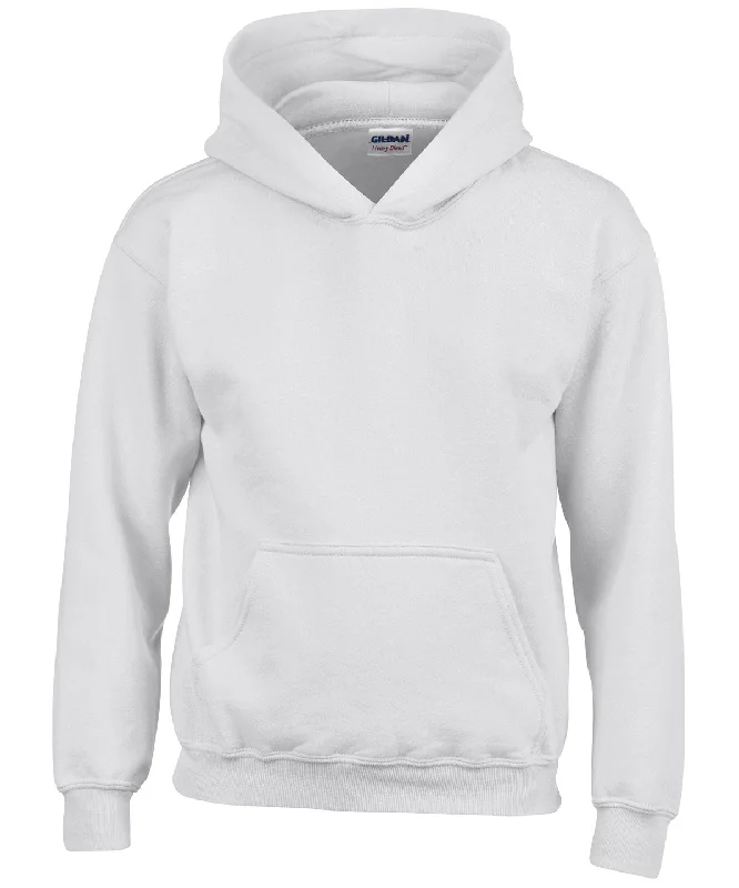 White - Heavy Blend™ youth hooded sweatshirt