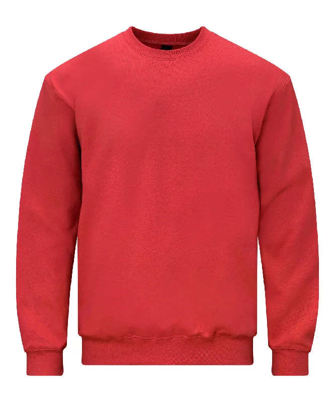 Red - Softstyle™ midweight fleece adult crew neck