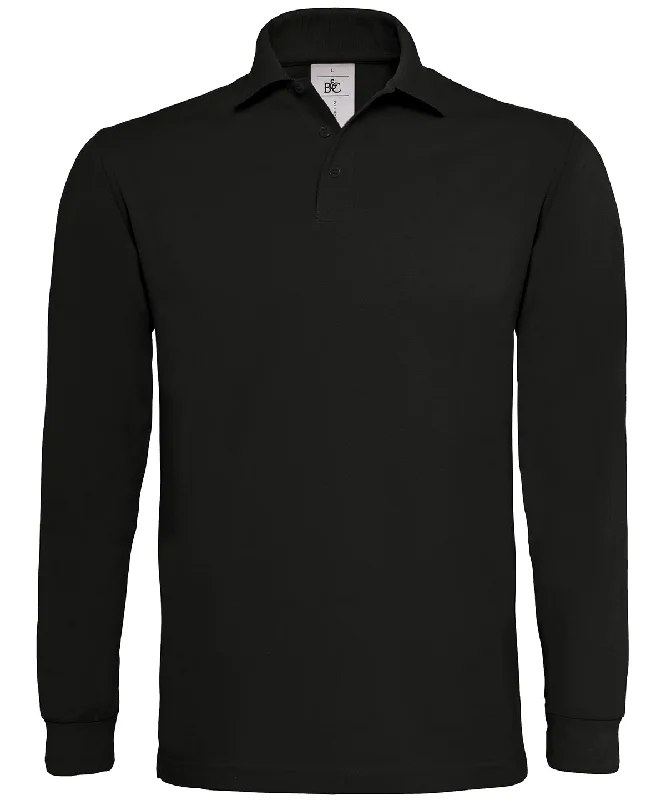 Black - B&C Heavymill long sleeve