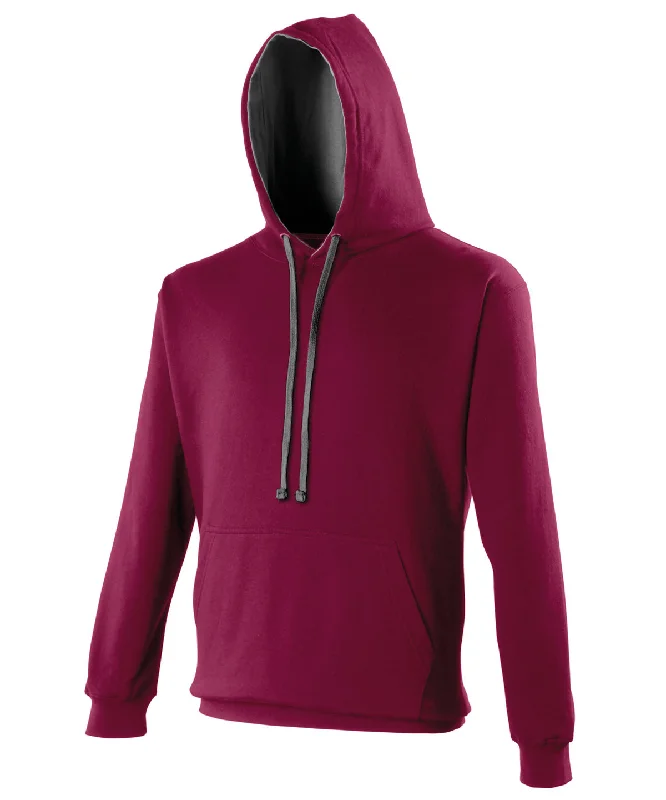 Burgundy/Charcoal*† - Varsity hoodie