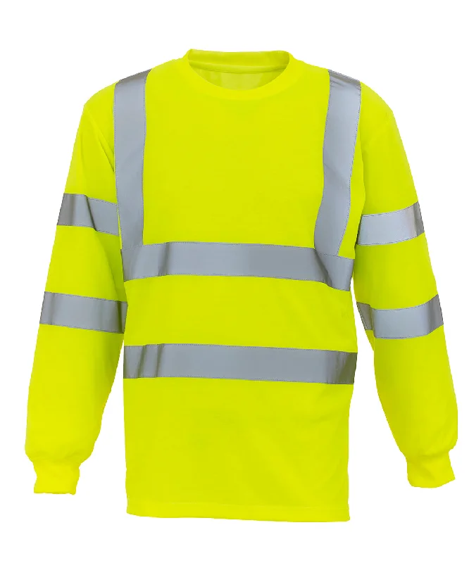 Yellow - Hi-vis long sleeve t-shirt (HVJ420)