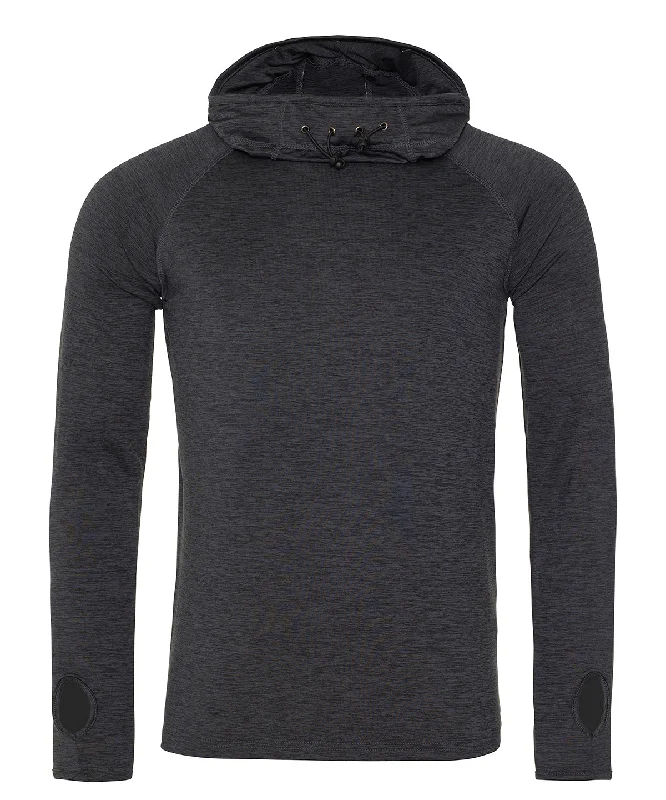 Black Slate Melange - Cool cowl neck top