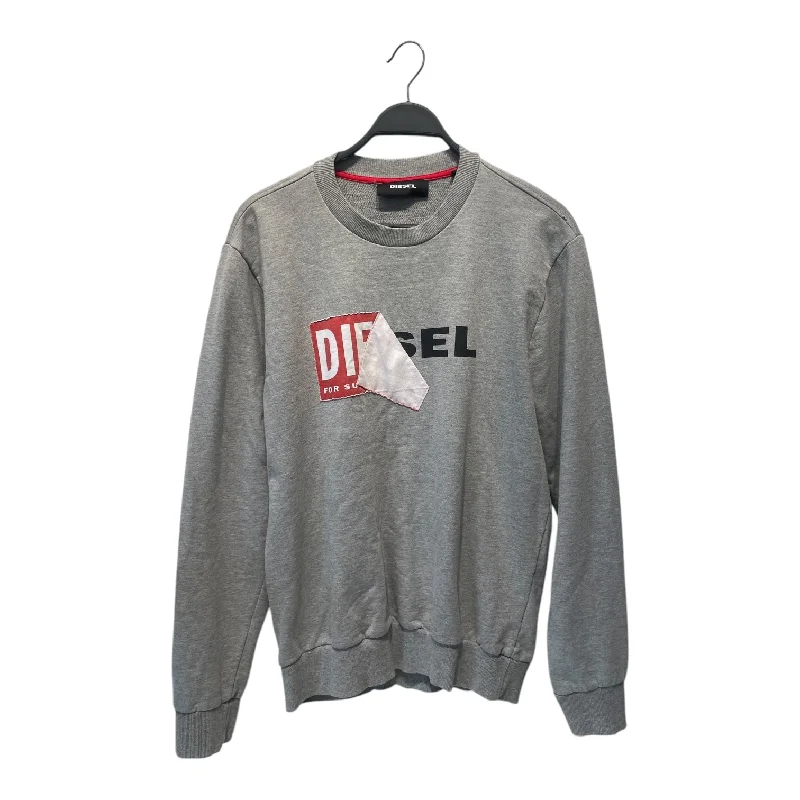 DIESEL/Sweatshirt/XL/Graphic/Cotton/GRY/