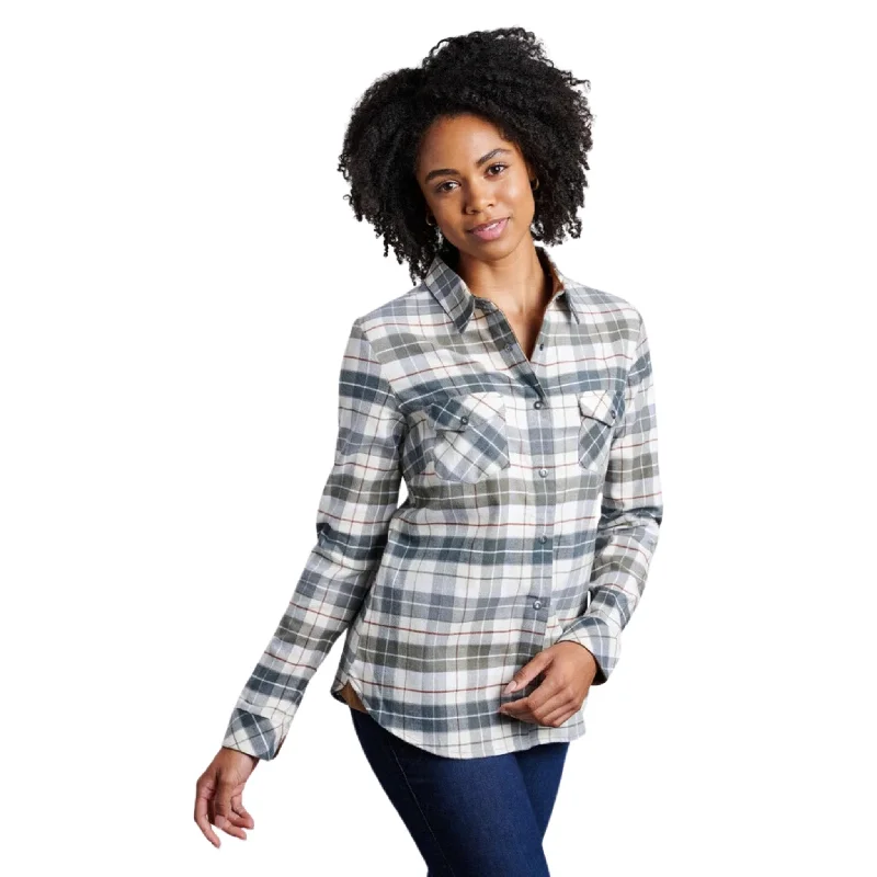 Kuhl Women's Tess Flannel Long Sleeve Shirt - Sage - ONLINE STORE CREDIT/EXCHANGE ONLY