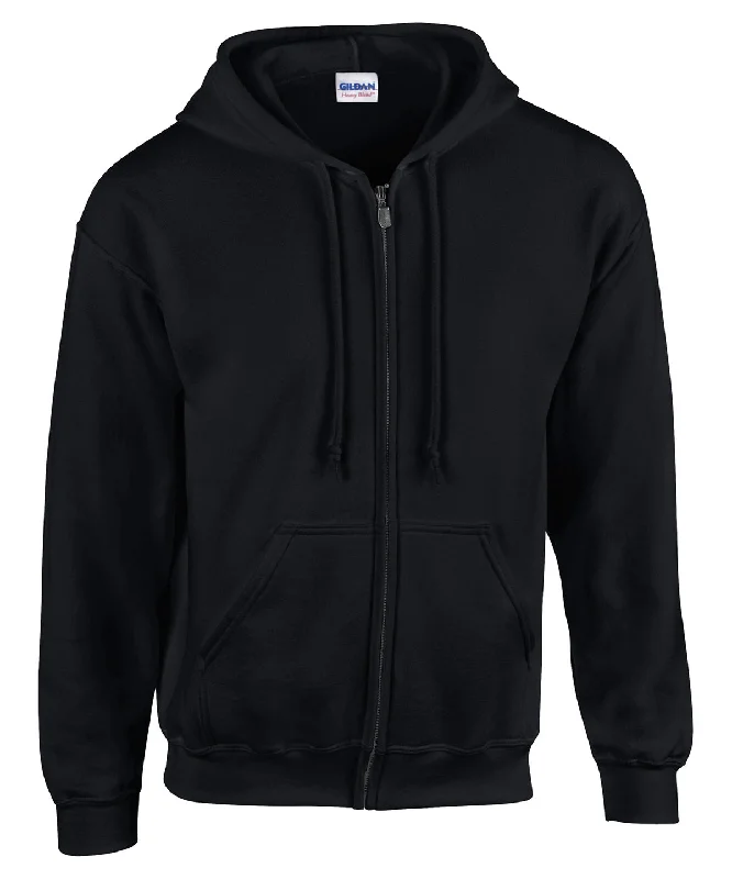 Black - Heavy Blend™ youth full-zip hooded sweatshirt