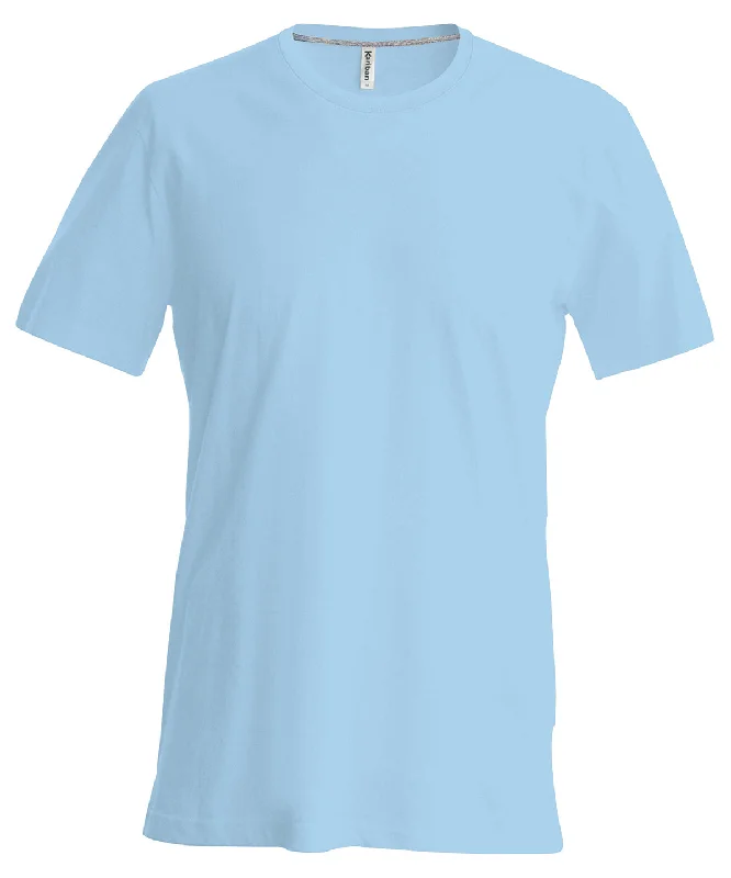 Sky Blue - Short-sleeved crew neck T-shirt