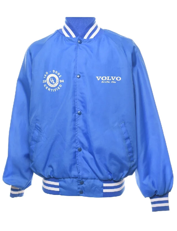 Blue & White Volvo Design Bomber Jacket - XL