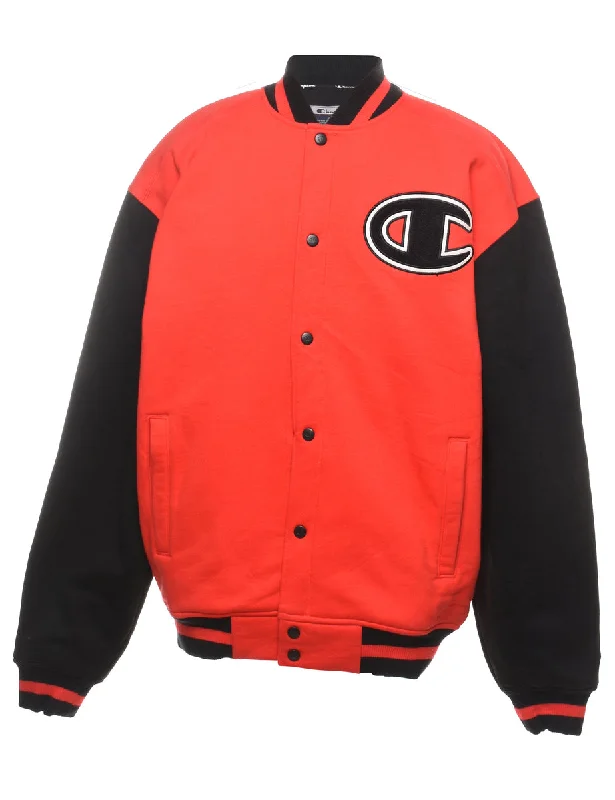 Champion Red & Black Bomber Jacket - L