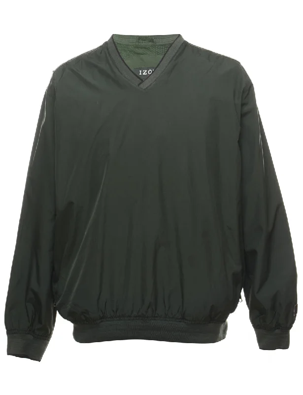 Izod Dark Green Nylon Jacket - L