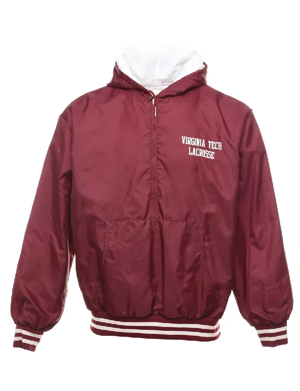 Maroon & White Lacrosse Jacket - L