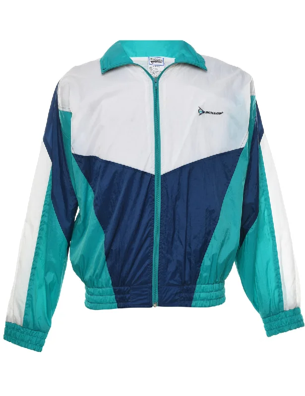 Multi-Colour Contrast Panel Nylon Jacket - L