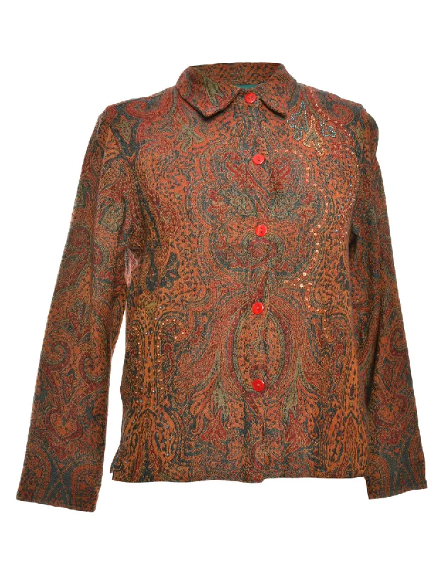 Multi-colour Paisley Jacket - XL