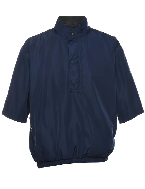 Navy Short-Sleeve Jacket - M