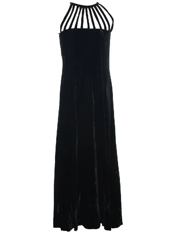 Velour Evening Dress - M