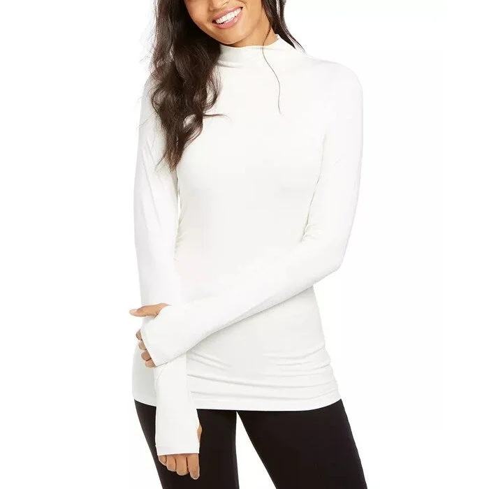 Elie Tahari Women's Mock Neck Sweater White Size X-Small