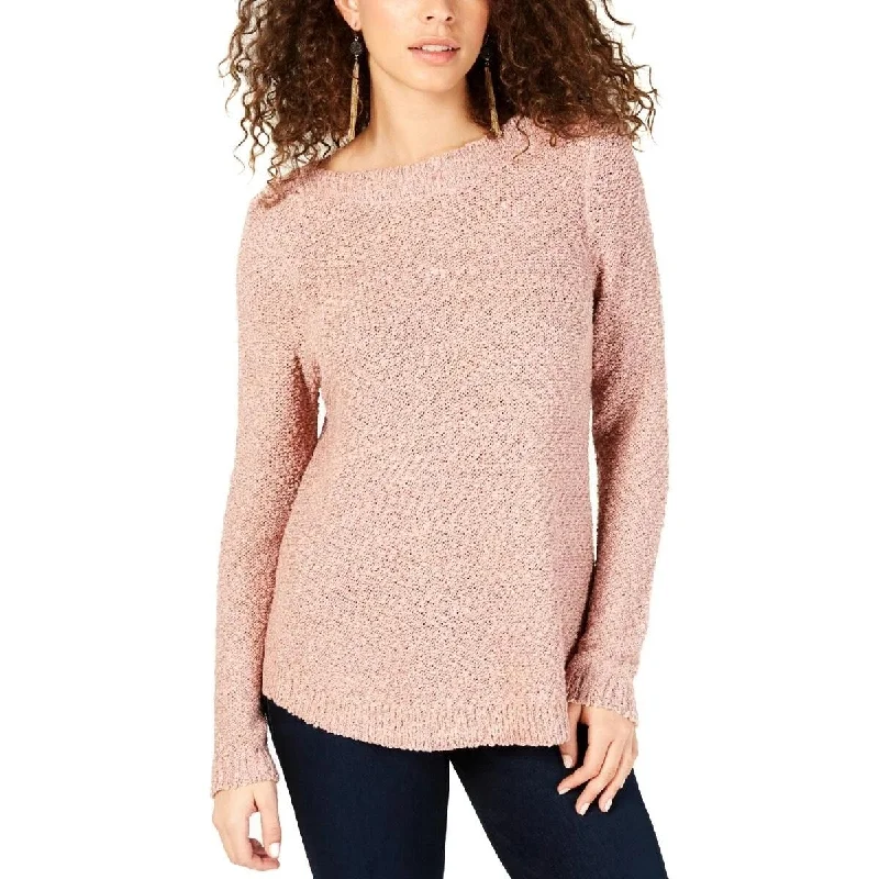 INC International Concepts Women's Petite Shine Metallic Sweater Size XL - Pink - X-Large