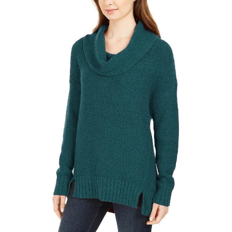 Style & Co Women's Cowl-Neck Sweater Dark Green Size Extra Large