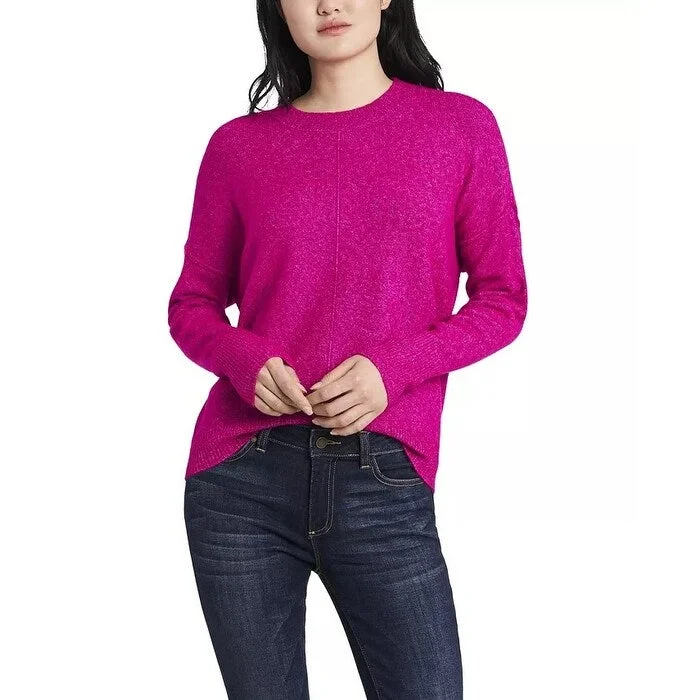 Vince Camuto Women's Cozy Crew Neck Sweater Pink Size Large