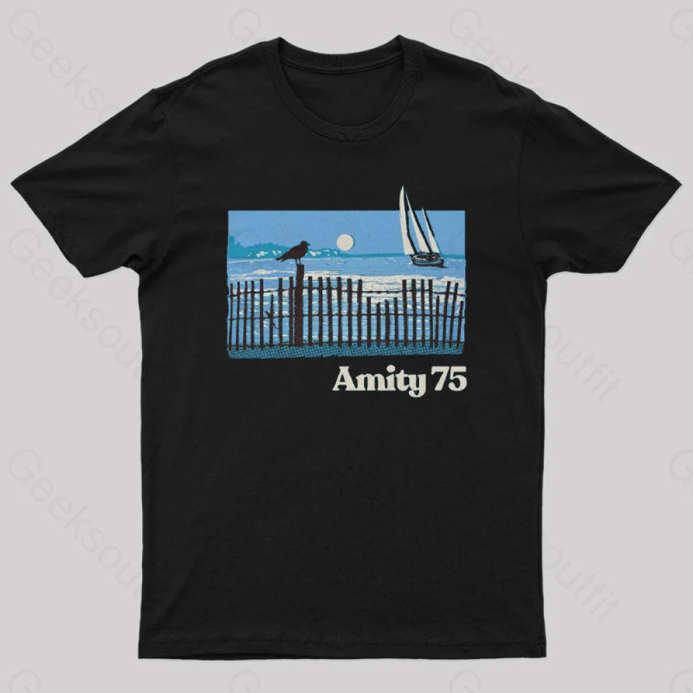 Amity 1975 The Summer Of Jaws Geek T-Shirt