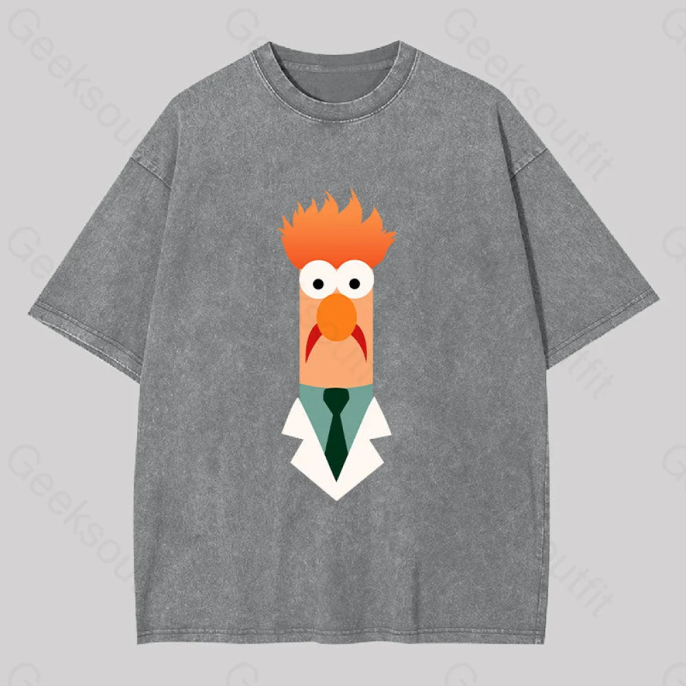 Beaker Funny Washed T-shirt