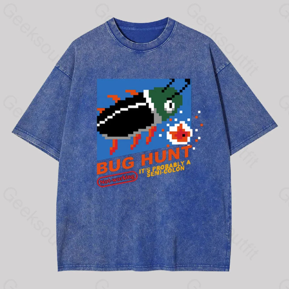 Bug Hunt Geek Washed T-shirt