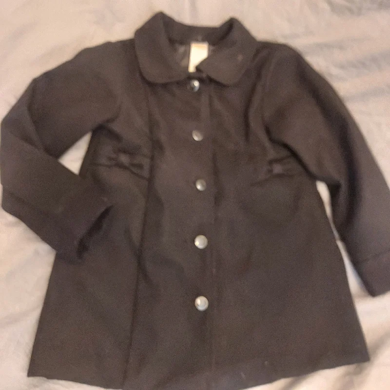 Gymboree Black dressy coat lightweight small mark on collar as shown 4T