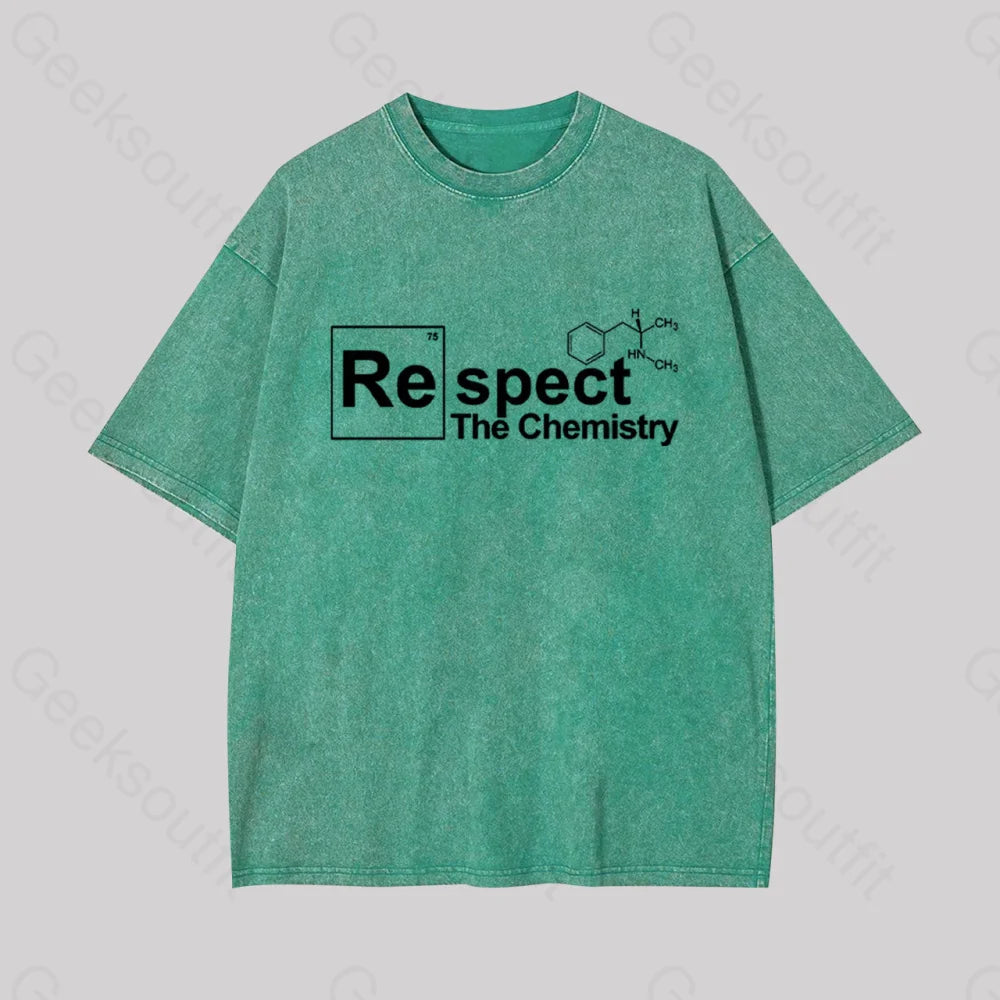 Respect The Chemistry Geek Washed T-shirt