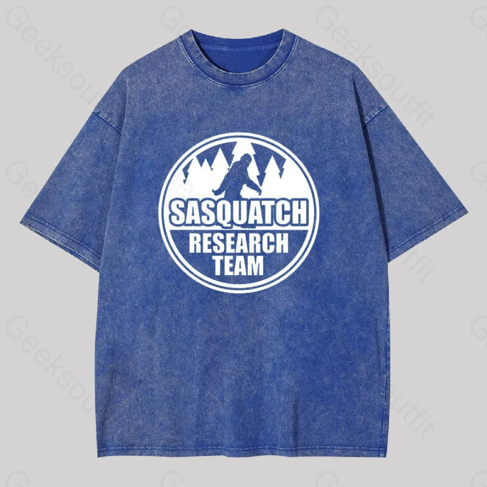 Sasquatch Research Team Geek Washed T-shirt