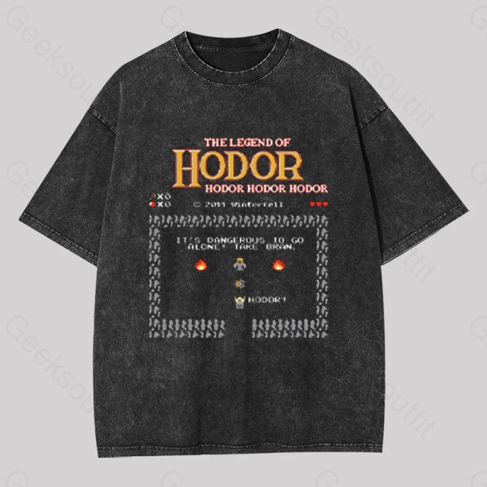 The Legend of Hodor Washed T-shirt