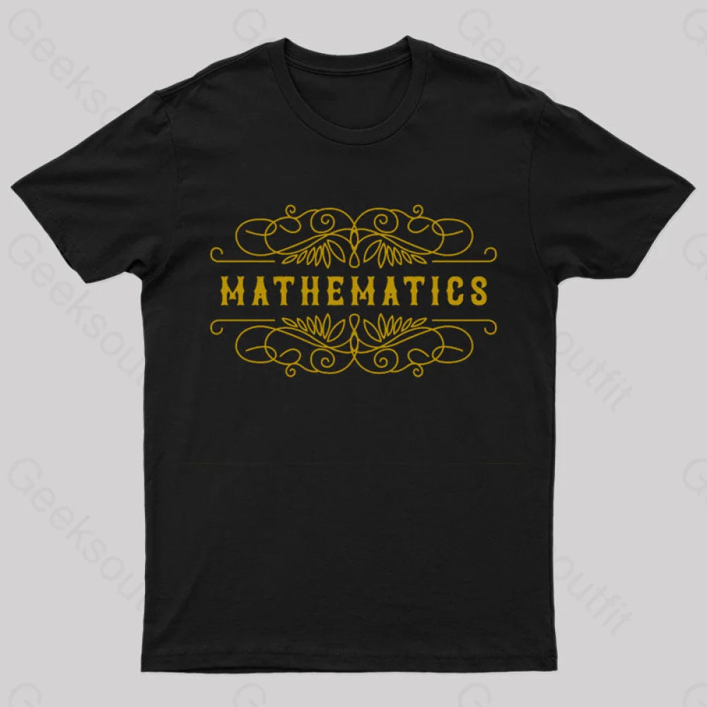 Vintage Mathematics Typographic T-Shirt