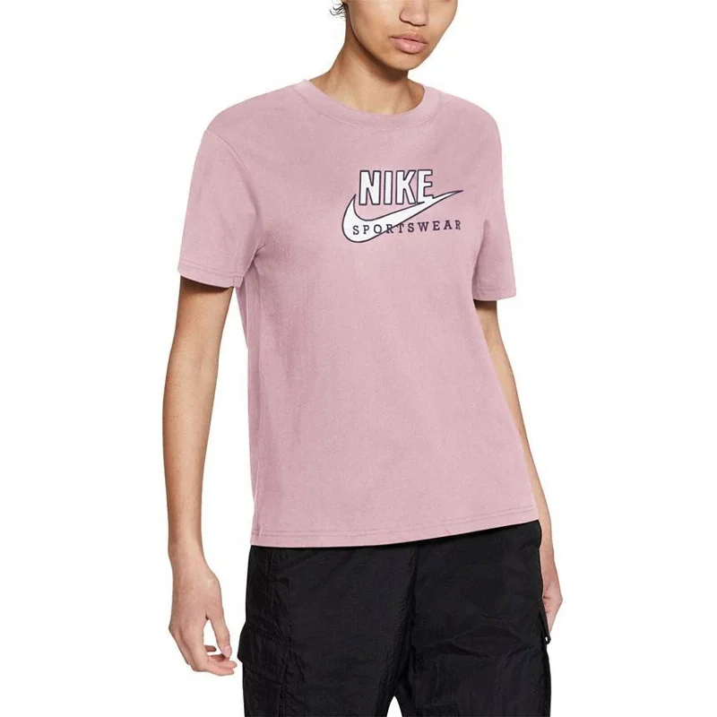 Nike Sportswear Cotton Heritage T-Shirt Pink Foam