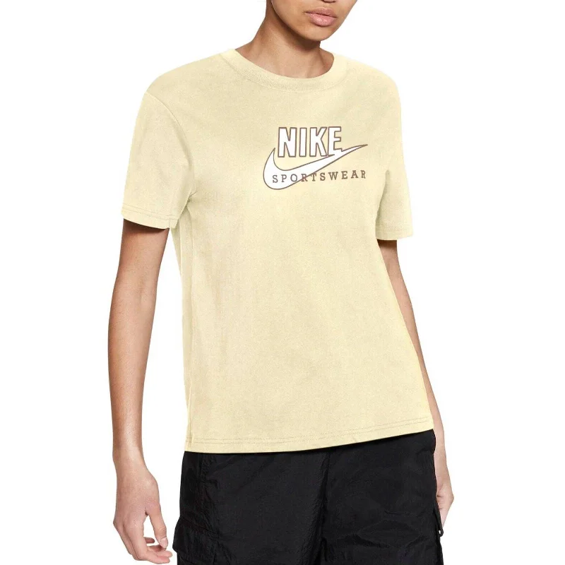 Nike Women's Sportswear Cotton Heritage T-Shirt Coconut Milk