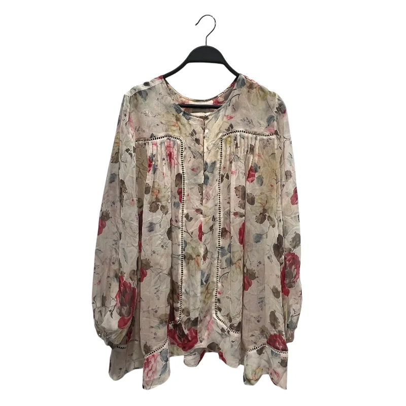 Zimmermann/T-Shirt/S/Floral Pattern/MLT/sheer