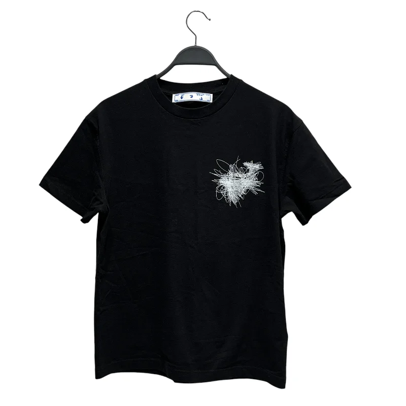 OFF-WHITE/3|4 T-Shirt/S/Cotton/BLK/