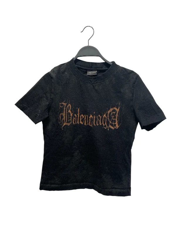 BALENCIAGA/T-Shirt/XL/Cotton/BLK/Heavy Metal