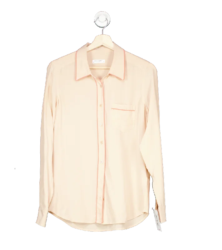 Equipment Femme Nude Silk Button-Up Shirt M