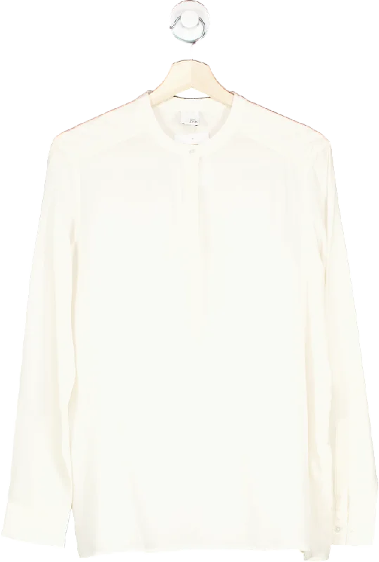 Iris & Ink Off-White Silk Shirt UK 12