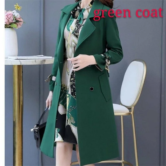 green coat