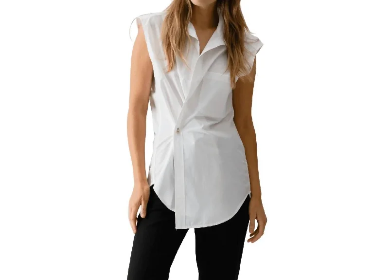 The Cutoff Shirt In White