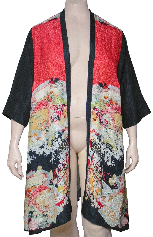 Dressori Japanese Fan Print Duster