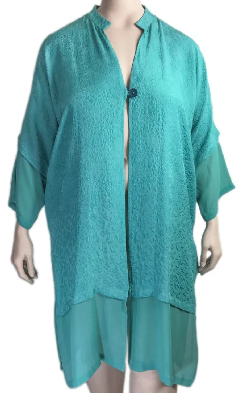 Dressori Silk Cloque Duster Jacket