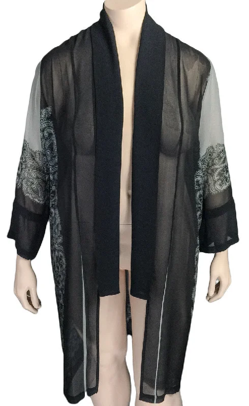 Dressori Silk Lace Print Duster